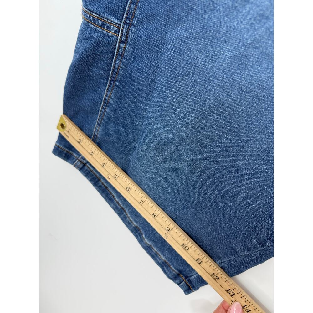 Anthropologie Pilcro Kenna Mid-Rise Heritage Crop Barrel Jeans Medium Wash 16W - Picture 11 of 13